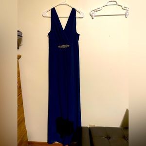 Sleeveless hi-low formal brides maid dress. Size XL